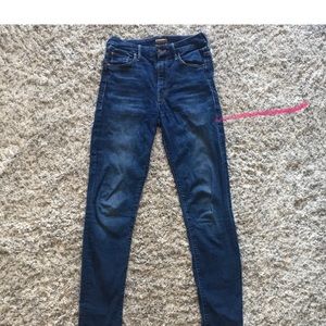 MOTHER high waisted looker ankle jeans